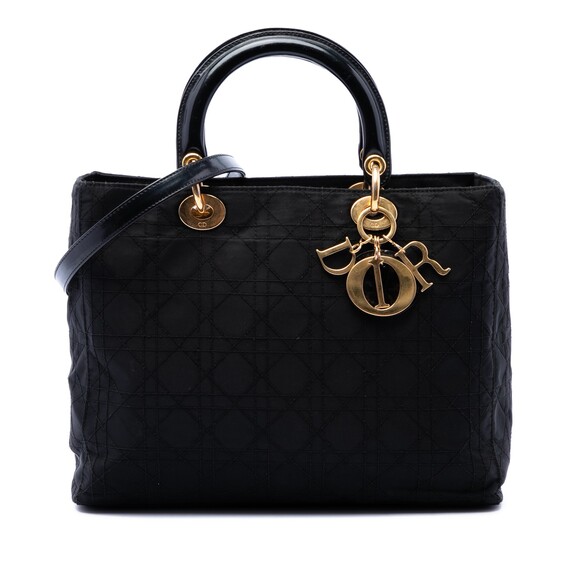 Dior Handbags - Dior Large Nylon Cannage Lady Pre-Loved #271555D14B